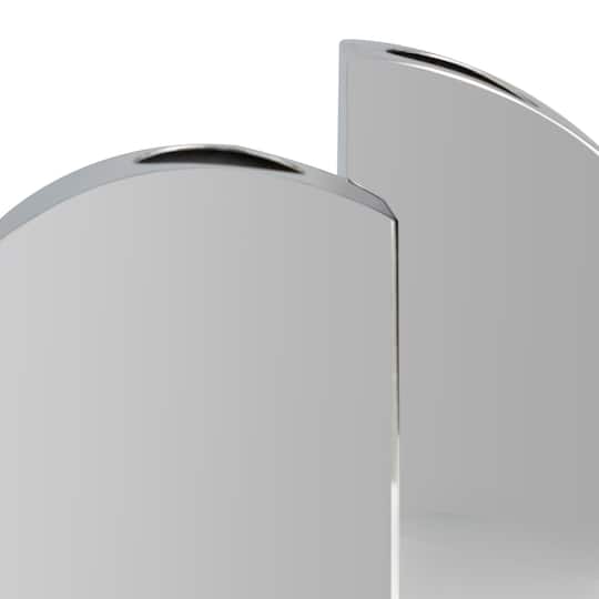 Silver Mirror Finish Stainless Steel Vase Set